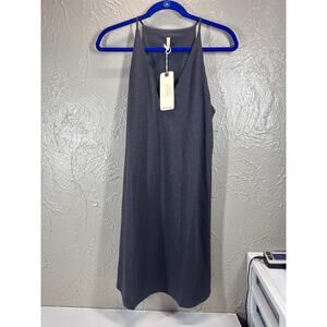 Lanston Women’s Gray V Neck Sleeveless Shift‎ Dress Size Medium NWT